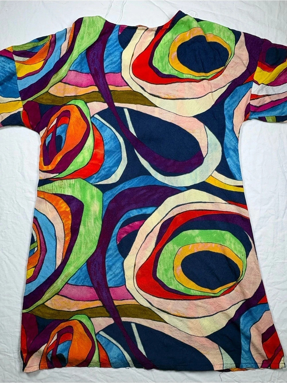Jams World Waioli Abstract Short Sleeve Top Multicolor Size Medium Like New